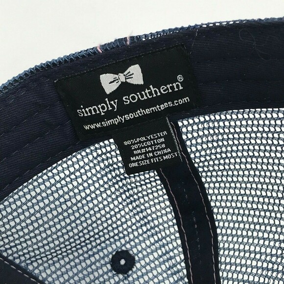 Simply Southern "Trophy Wife" Hat Pink Camo Womens Baseball Cap Mesh Buckle Back - Picture 7 of 7